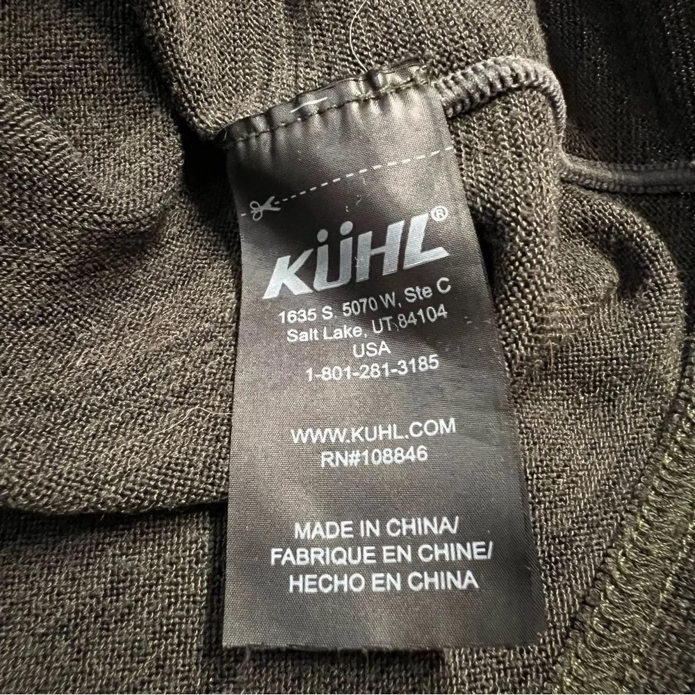 KUHL Mens Ryzer Quater Zip Sweater Size M Outdoor Gorpcore Hiking Layer UPF 50